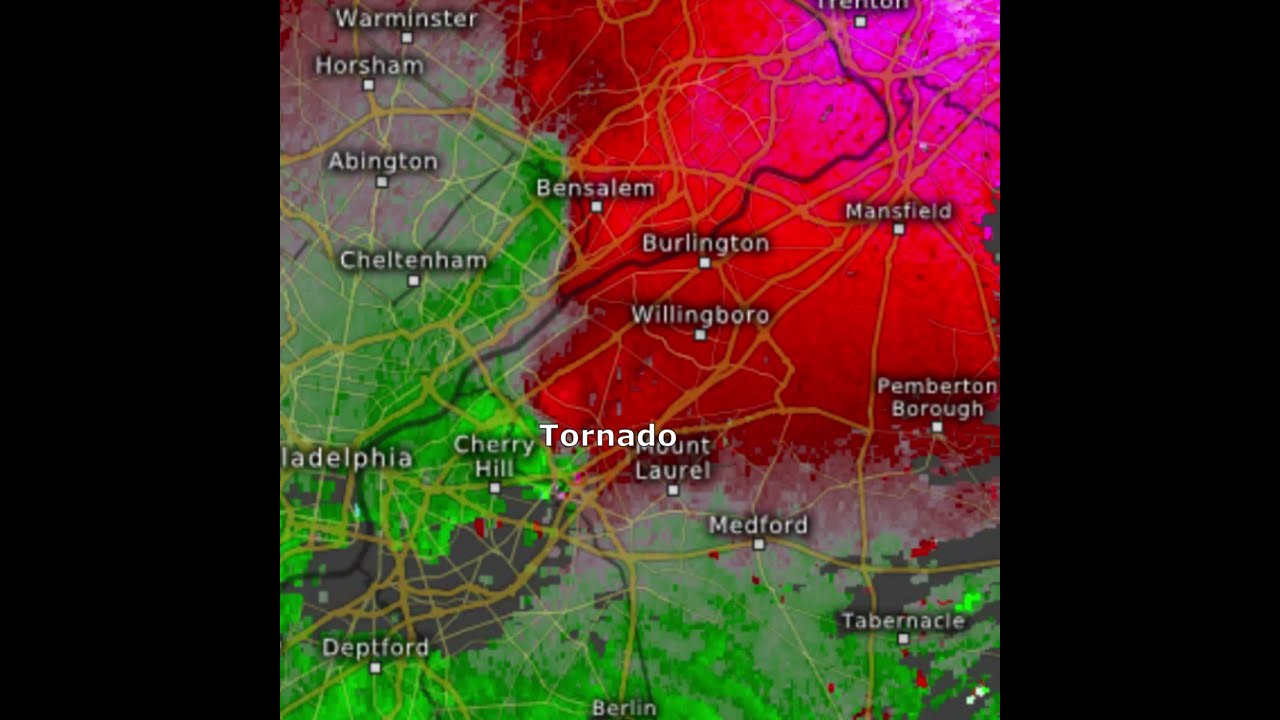 9/1/2021 Tornado Warning Pennsylvania & New Jersey / Radar Imagery
