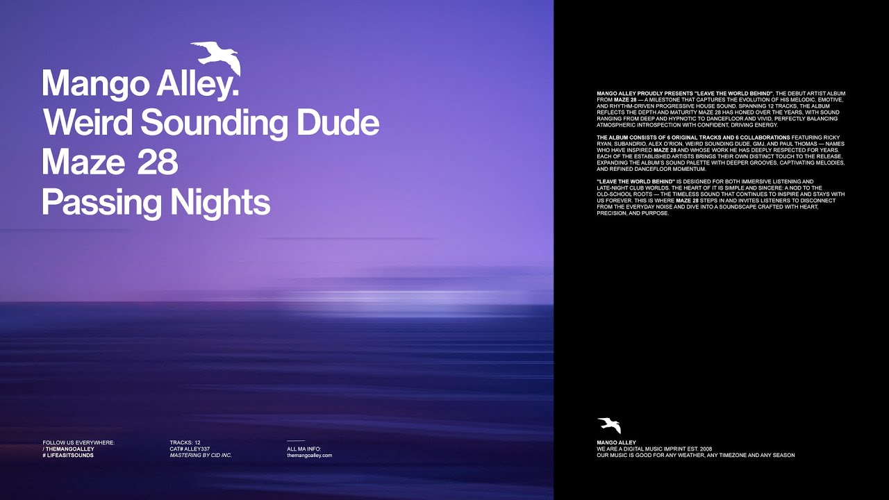 Watch WEIRD SOUNDING DUDE & MAZE 28 Passing Nights on YouTube Watch WEIRD SOUNDING DUDE & MAZE 28 Passing Nights on YouTube