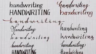 Different style of handwriting of English ll beautiful handwriting.