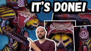 Finishing off the details on my Reaver Titan from *that* Charity Stream!