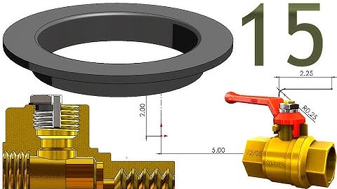 15-Project 54| Ball Valve 1|SolidWorks Tutorial: Sealing for stem packing