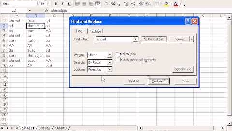 How to Use Edit Menu+Clear in Excel 2003