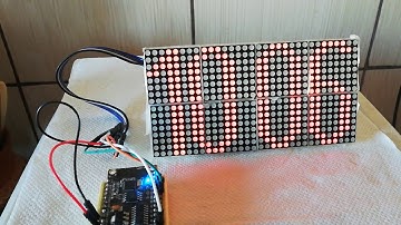 NTP clock on 48x16 led display