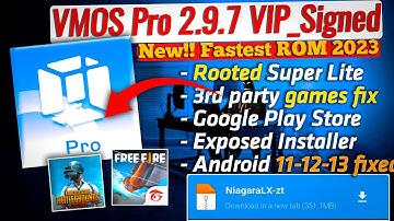 VMOS Pro ROOT 2023 Lite ROM with Google Play Store - SuperUser Root