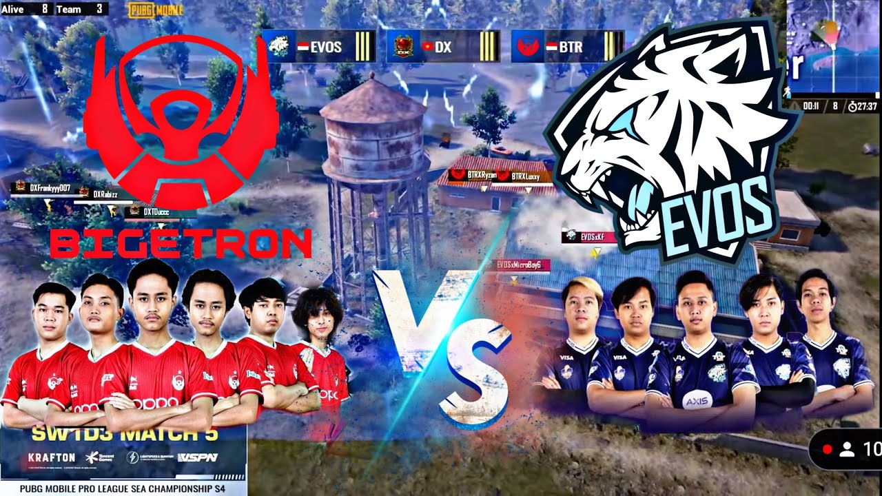 BTR RA VS EVOS REBORN ❗️PMPL SEA SW1D3 MATCH 5 