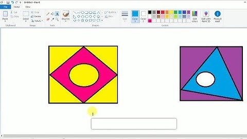 MS-Paint- Beginner drawings #Class 1 n 2 #Computer