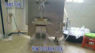 How to do foch sachet machine