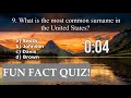 Can You Answer These 10 Fun Fact Questions? 🧠 Fun Fact Quiz! Part 1