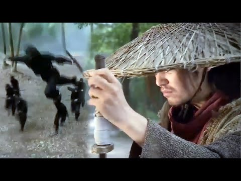 Видео: Фильм о боевых искусствах кунг-фу: Нищий осваивает боевые искусства, побеждая сотни японских