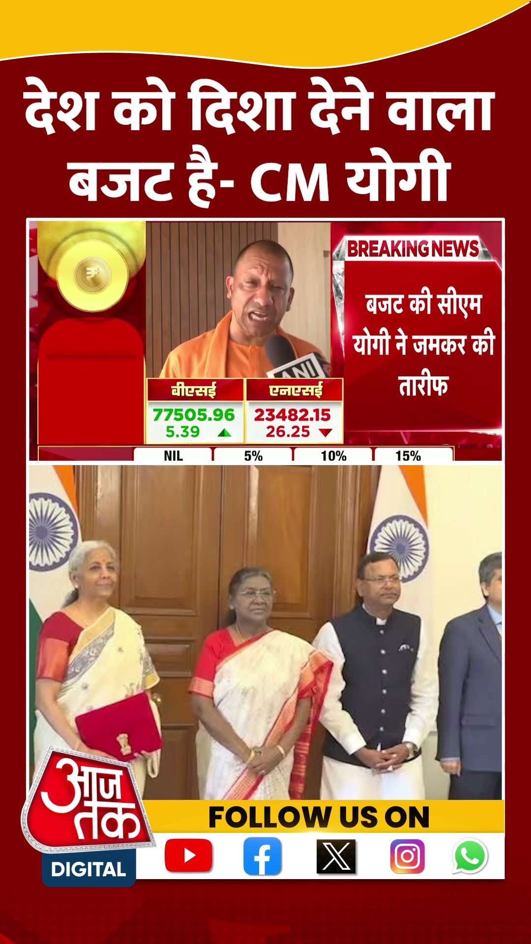देश को दिशा देने वाला बजट है: CM Yogi #unionbudget2025 #cmyogi #nirmalasitharaman #viralvideo #bjp