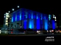 Hyatt Place Bayamon parking garage graphics with projection lighting effects Hyatt Place Bayamon parking garage graphics with projection lighting effects