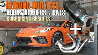 C8 Corvette Kooks Header And Cat Test Shows Very Confusing Results!