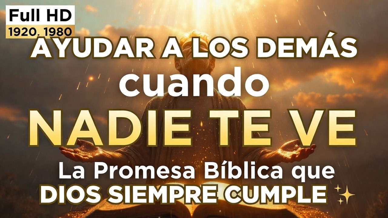 AYUDAR A LOS DEMÁS cuando NADIE TE VE: La Promesa Bíblica que DIOS SIEMPRE CUMPLE 🙏🤝✨