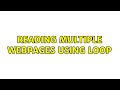 reading multiple webpages using loop