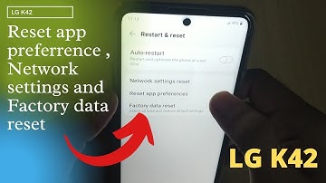LG K42 Network settings reset, app preferrence | How to reset Network settings | Factory data reset