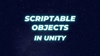 How to use scriptable objects in unity || Easy tutorial