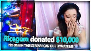 DONATING MONEY TO ATTRACTIVE TWITCH STREAMERS