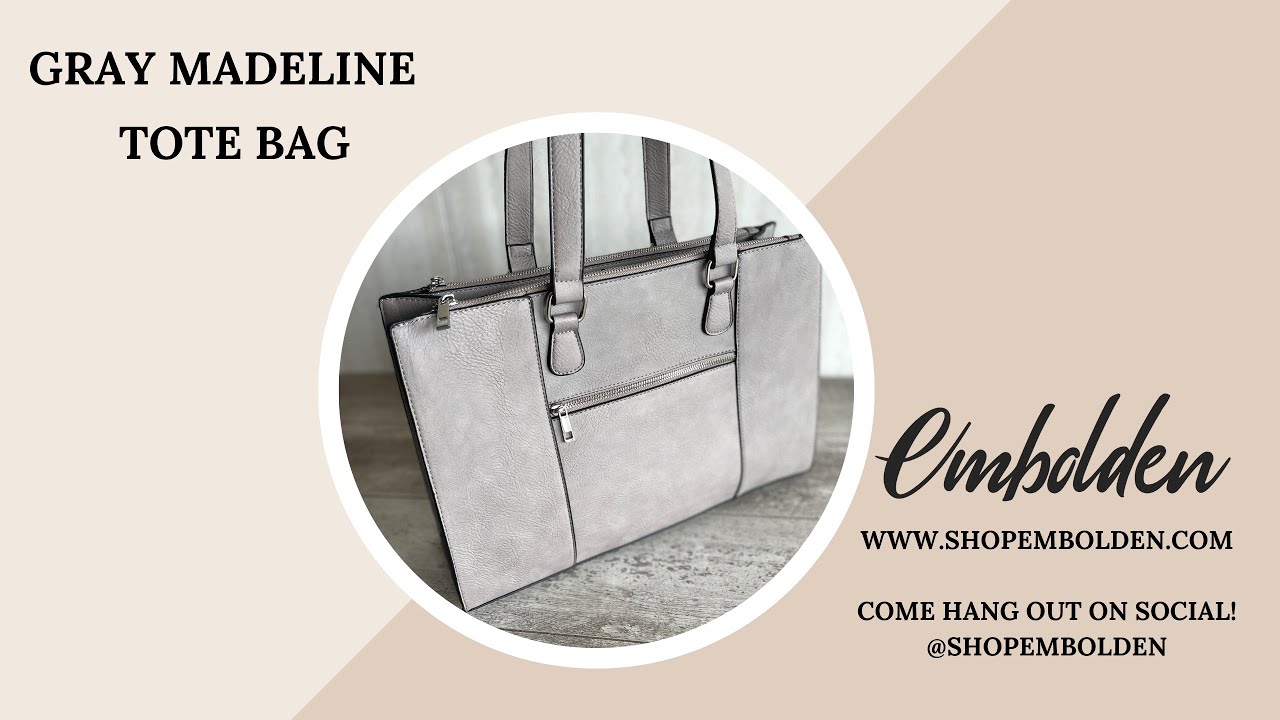 Gray Madeline Tote | Work Bag