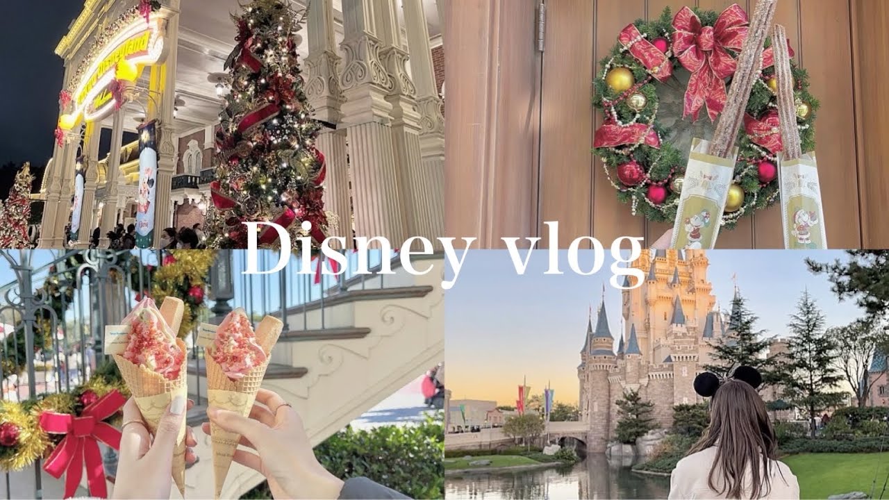 【Disney vlog】ディズニーランドで過ごす1日🏰 Christmas Disneyland⛄️
