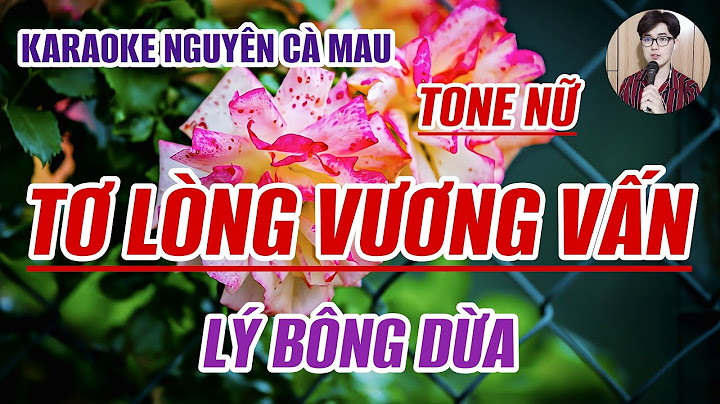 Karaoke Tơ Lòng Vương Vấn - Lý Bông Dừa - Tone Nữ - Beat Mới - Nguyên Cà Mau 2023