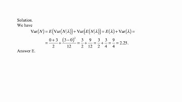 Exam P exercise for January 24, 2020