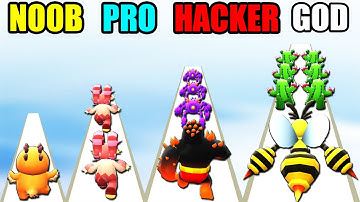 NOOB vs PRO vs HACKER vs GOD in Poke Merge Master