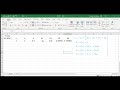 Runge Kutta 4th order done in Excel