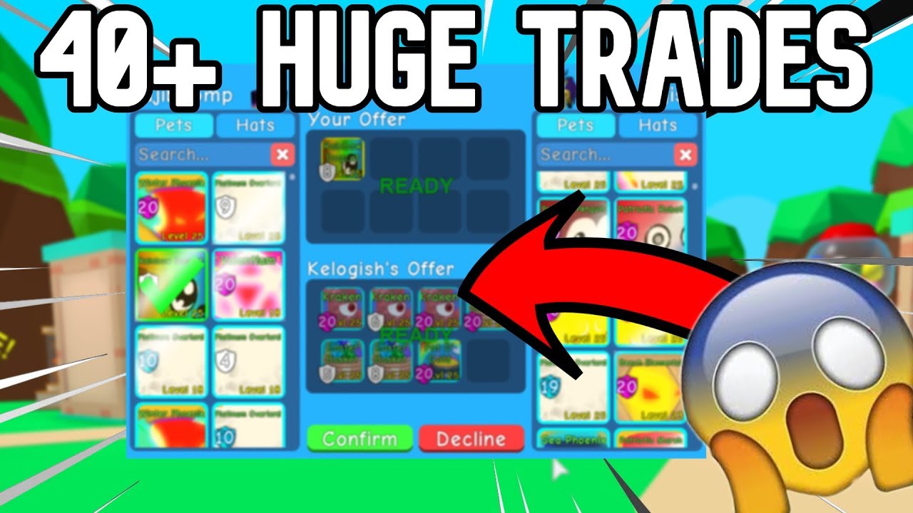 40 Huge Trades In Bubble Gum Simulator Youtube - roblox trading bubble gum simulator