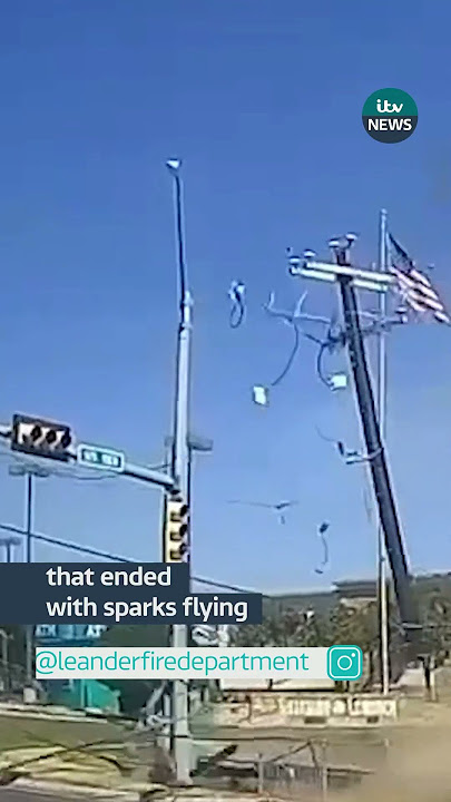 Dramatic crash captured on dash cam #itvnews