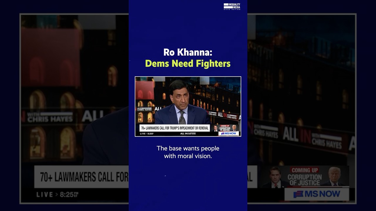 Ro Khanna Blasts Spineless Democratic Leaders