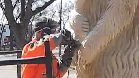 grizzly bear carving