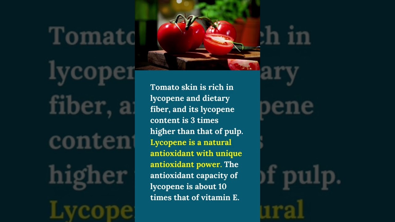 Is it safe to eat tomato skin?. 
