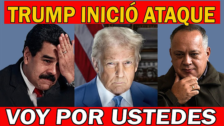 TRUMP INICIÓ OPERACIÓN, PRONTO CAERÁ EL DE MADURO EN VENEZUELA