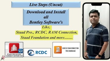 How to Download & Install STAAD.Pro connect edition,  install RCDC and  RAM (Beginner Friendly)