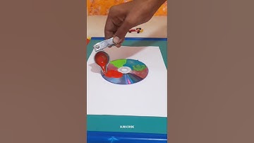 Transforming a CD with Melted Crayons – Mesmerizing Art! 🌈✨ #asmr #diy #shorts