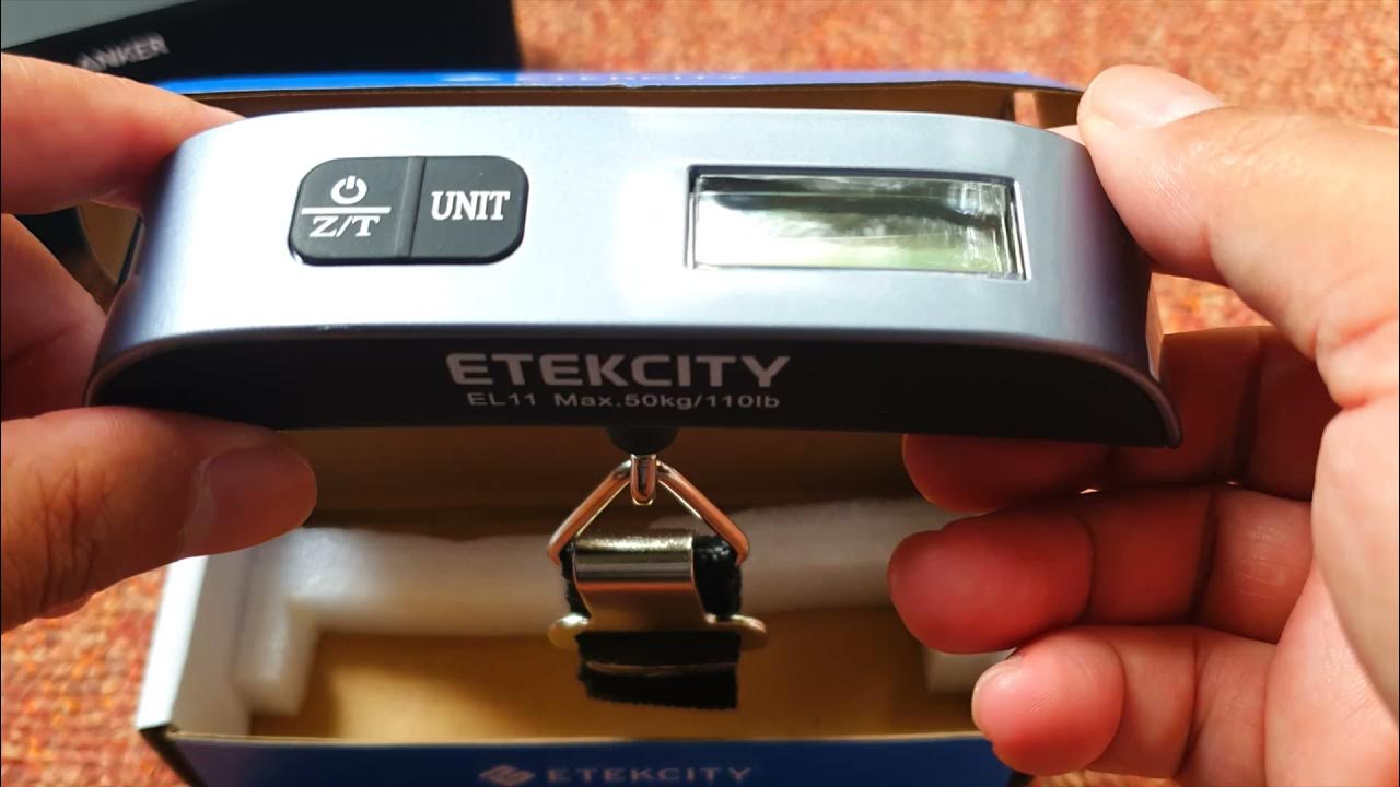 ETEKCITY Digital Luggage Scale EL11 Unboxing and First Impression YouTube