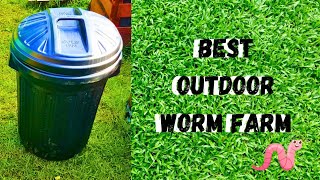 The Worm Reactor | Simplest Beginners DIY Outdoor Worm Farm