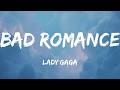 Bad Romance - Lady Gaga (Lyrics)