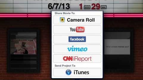 Uploading iMovie to the Camera Roll