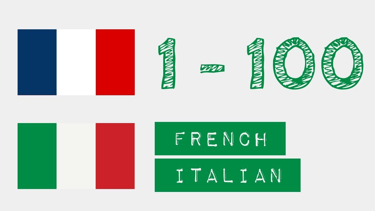 Numeri Da 1 A 100 Francese Italiano Youtube