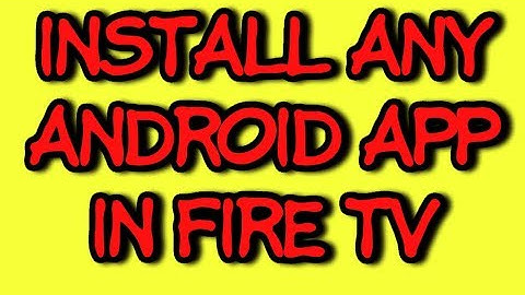 Installing Any Play store app on Fire stick Tv directly from Android phone