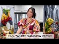 EASY WHITE SANGRIA WITH ORANGE &amp; BERRIES | Quick Sangria Recipe