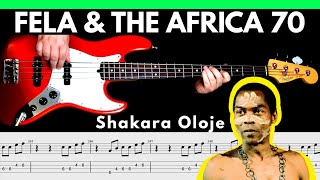 Fela & The Africa 70 - Shakara Oloje [1972] | BASS Cover | Notation + TABS