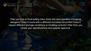 SQF Change Management Example: Adding a New Ingredient Wealth
