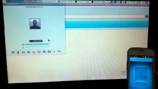Jitsi clients on phone and laptop demo over Asterisk server screenshot 5
