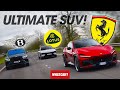 Ultimate suv test new ferrari purosangue vs bentley bentayga vs lotus eletre  what car