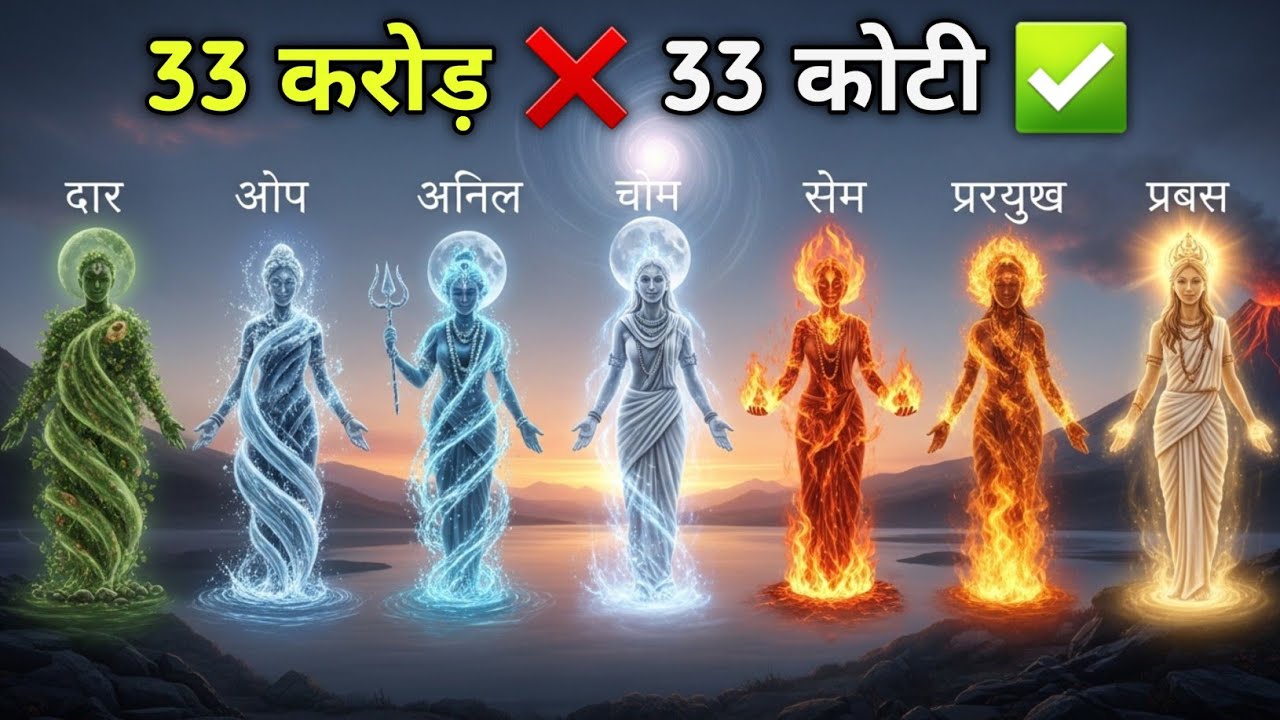 33 कोटि देवी-देवता का असली सच | क्या सच में 33 करोड़ भगवान हैं?