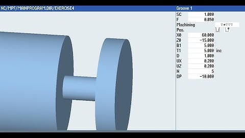 Siemens-Sinutrain-Cycle 930 Simple Groove Cycle -1 - Parameters