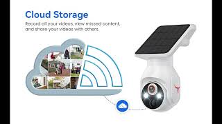 HopeFlex 1080p WiFi Security Camera with Solar Panel✔️Features Highlight