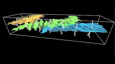 Large-Eddy Simulation of Symmetric Instability